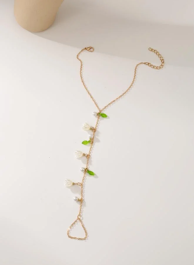 تايك تو Floral Foot Chain Anklet