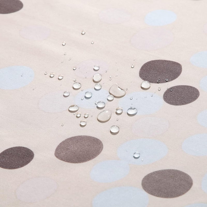 BESTRIPES Fabric Shower Curtain, Sand Khaki Brown Ombre Polka Dot Shower Curtains for Bathroom, Waterproof Bathroom Curtains, 72" W x 72" H - Image 2