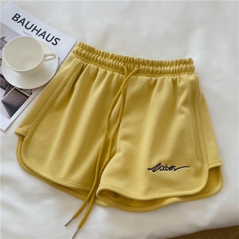 2024 Summer Womens Casual High Waist Yoga Shorts Black  - Image 3