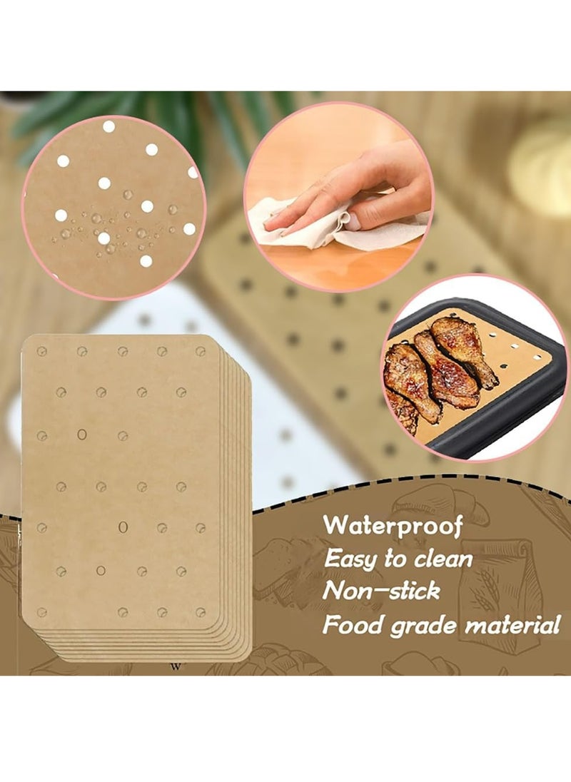Oasisgalore 100-Piece Air Fryer Accessory Set with Non-Stick Parchment Paper Liners  - Image 2