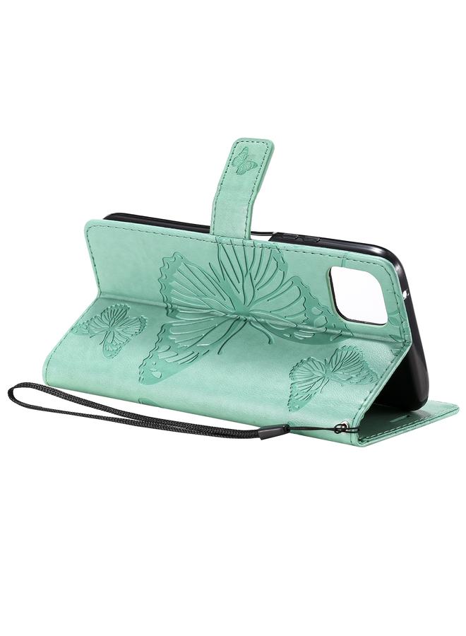 اس-توب جراب لهاتف Huawei Enjoy 20 5G بنقشة فراشات ثلاثية الأبعاد، جراب جلدي قلاب أفقي مع حامل وفتحة بطاقة ومحفظة - Image 5