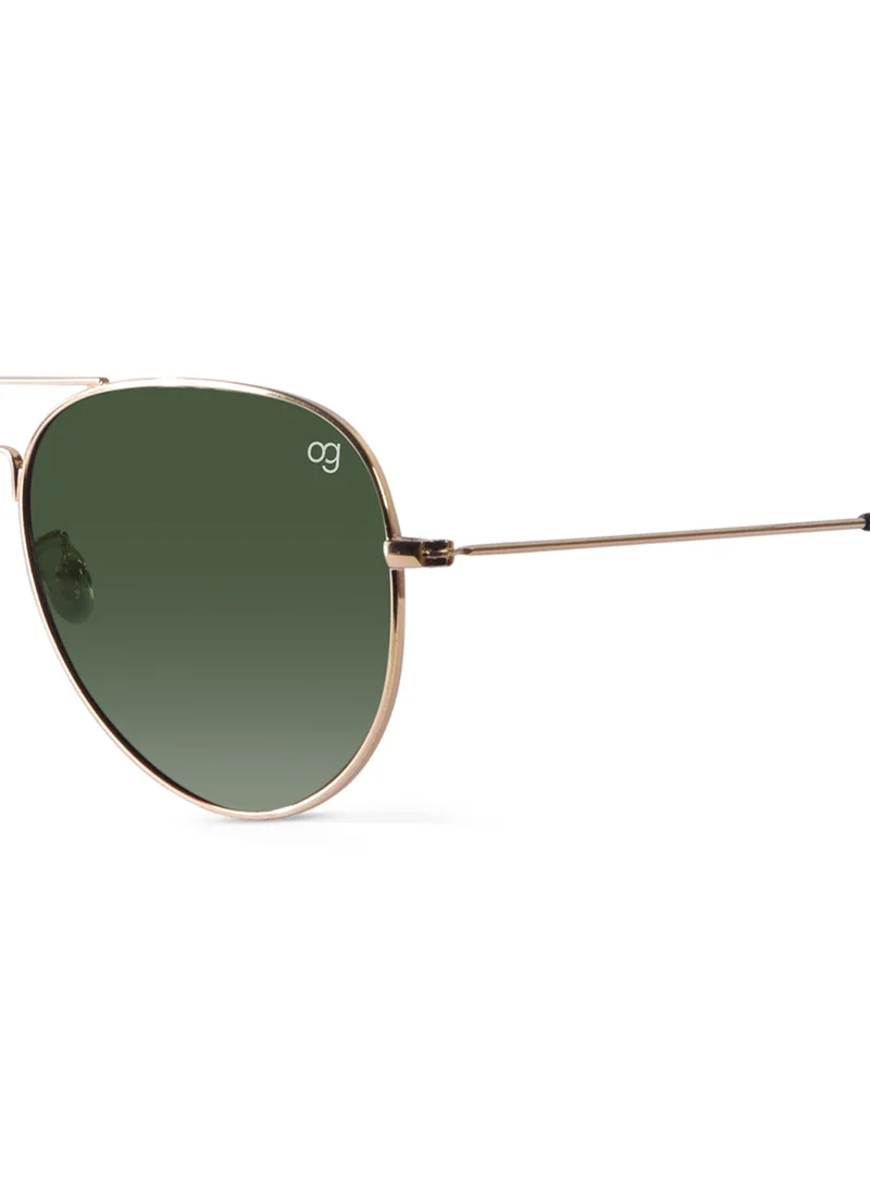 Woggles Stylish Silver Aviator Polarized Sunglasses |Men & Women|100% UV Protection