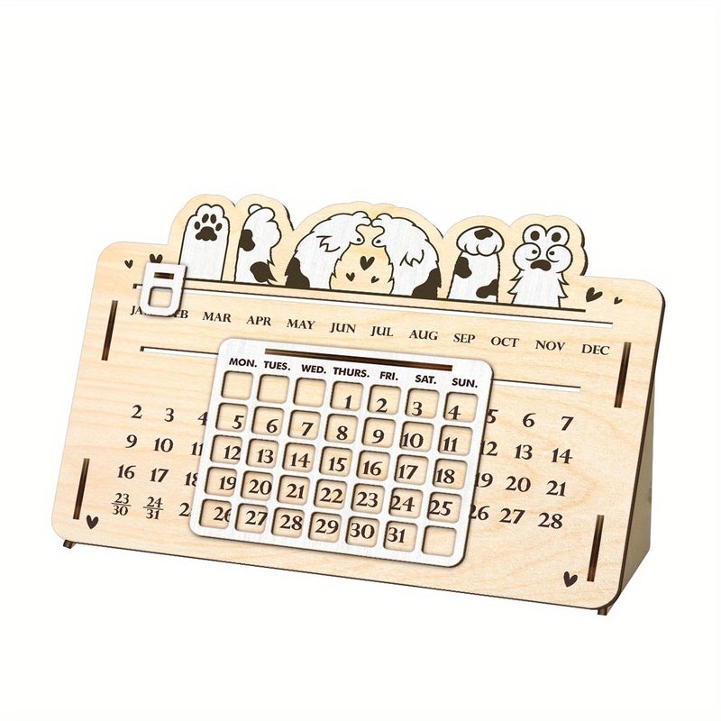 Classic 2026 Floral Desk Calendar with Card Set and Paper Flower Kit - Image 1