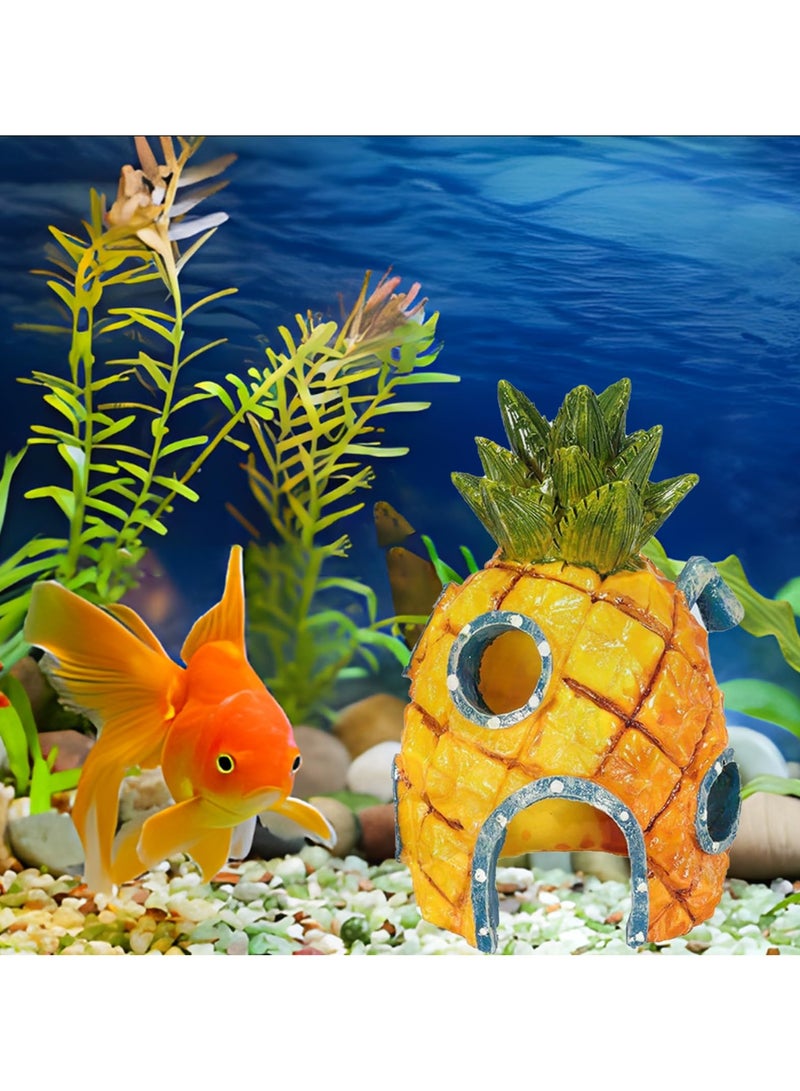 Generic Aquarium Sponge Bob Figures Decoration Pineapple House Squid Ward Island Krusty Krab Fish Tank Decor  - Image 3