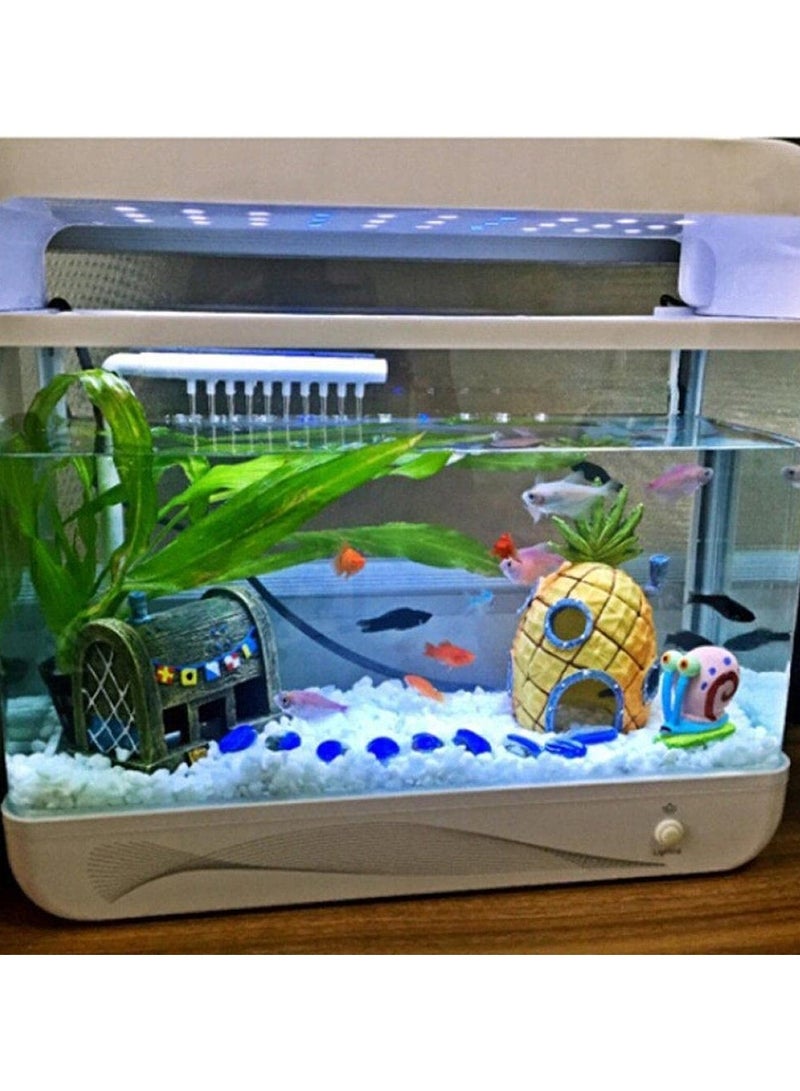 Generic Aquarium Sponge Bob Figures Decoration Pineapple House Squid Ward Island Krusty Krab Fish Tank Decor  - Image 4
