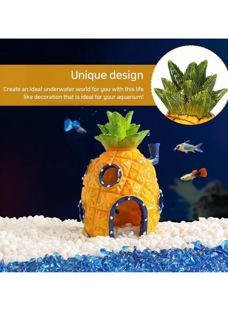 Generic Aquarium Sponge Bob Figures Decoration Pineapple House Squid Ward Island Krusty Krab Fish Tank Decor  - Image 5