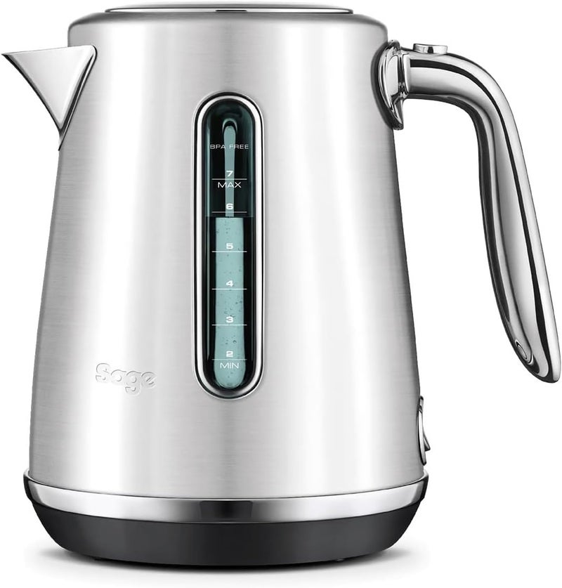 Sage - The Soft Top Luxe - 1.7L Quiet and Cordless Kettle with Splash Proof Lid, Fast Boil, 2400W, Brushed Stainless Steel - KSA Version, 2 Year Manufacturer Warranty - Image 1