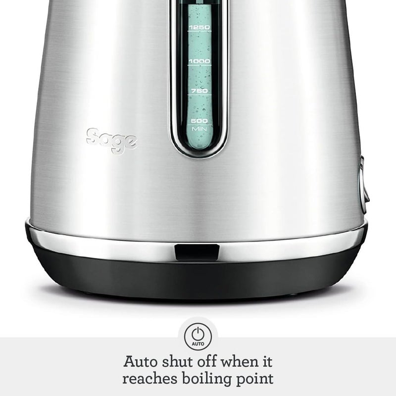 Sage - The Soft Top Luxe - 1.7L Quiet and Cordless Kettle with Splash Proof Lid, Fast Boil, 2400W, Brushed Stainless Steel - KSA Version, 2 Year Manufacturer Warranty - Image 3