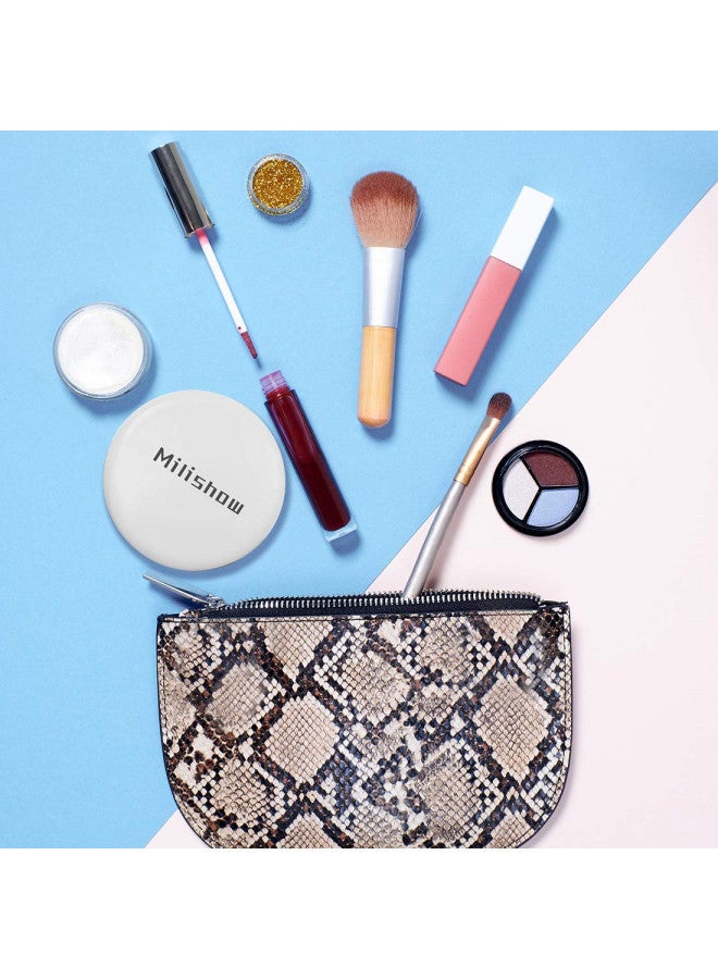 Milishow Milishow Compact Mirror with LED Light,1x/10x Magnifying Rechargeable Mirror,3.5in Pocket Mirror, Dimmable Travel Mirror for Purse,Pocket,Handheld 2-Sided Makeup Mirror (White 1Pack) - Image 5