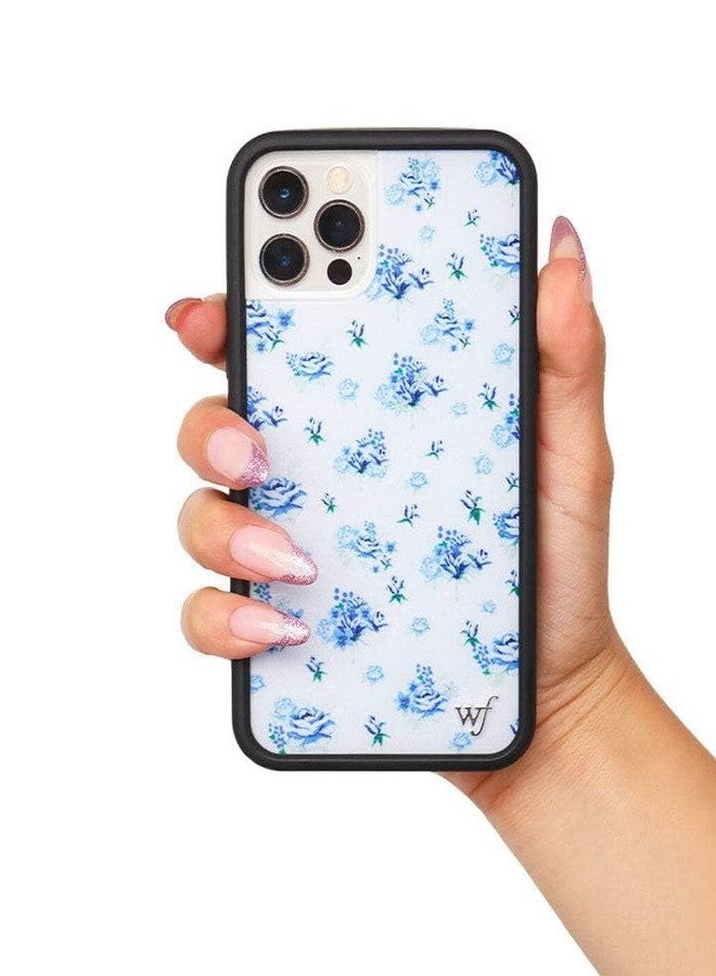 Wildflower Cases - Forget Me Not Floral Case, Compatible with Apple iPhone 15 Pro Max | Blue, Floral, White, Coquette - Protective Black Bumper, 4ft Drop Test Certified, Women Owned Small Business - Image 3