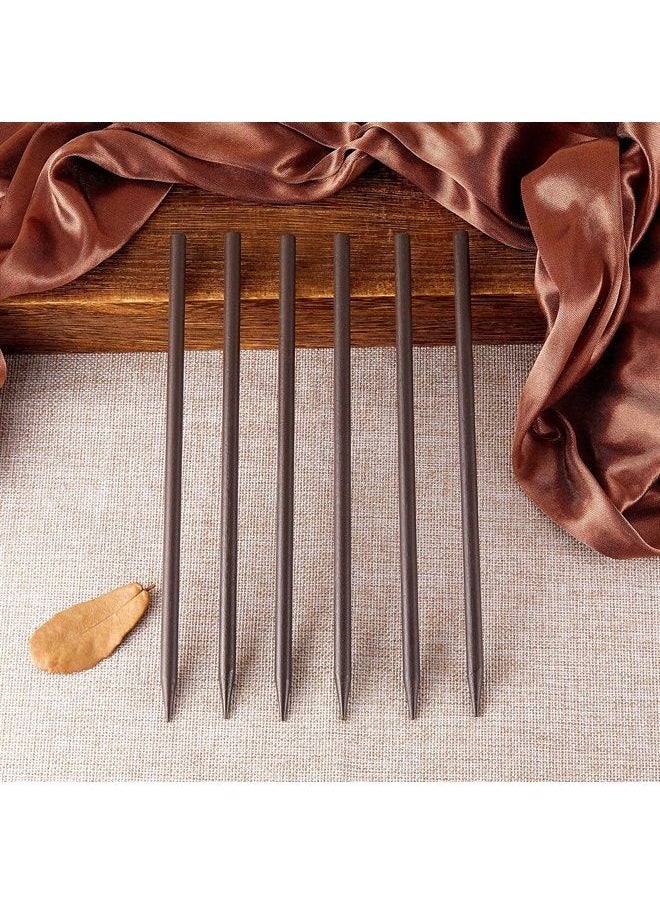 Chuangdi - 40 Pieces Vintage Wood Hair Sticks Pencil Hair Sticks Chopstick Hair Clip Long Hairpins, Chinese Hair Chopsticks for Women and Girls Bun Hairstyles Decorative Holder, Black - Image 1