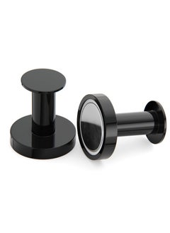 Y&D Set of 2 Strong Magnetic Hooks for Hanging Coats and Bags Magnet Heavy Duty Magnets Neodymium 52 Rare Earth Push Pin Style Hook Refrigerator Locker  - Image 1