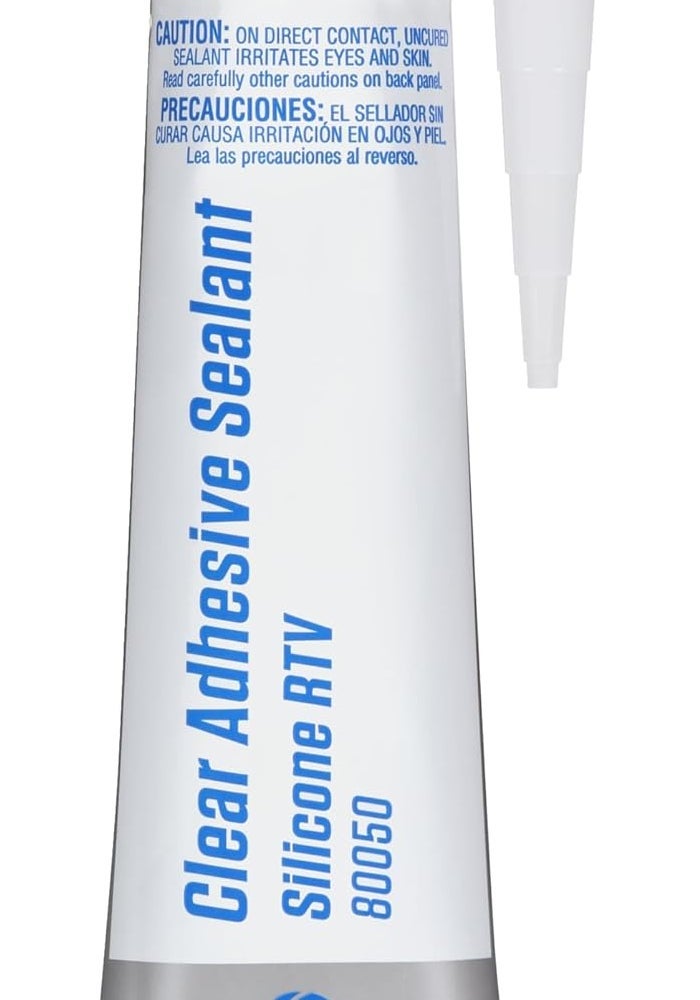 Permatex Clear RTV Silicone Adhesive Sealant, 3 oz. Tube - Pack of 12 - Image 2