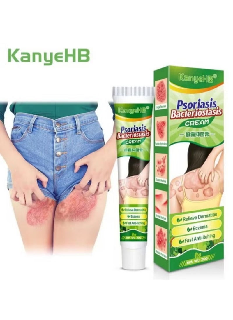 KanyeHB - Antibacterial Cream for Psoriasis and Eczema Antifungal Cream, Helps Eczema, Ringworm Anti-Itch Cream with Gentler and Safer Herbal Ingredients Quickly Relives Itching for Face & Body - Image 1