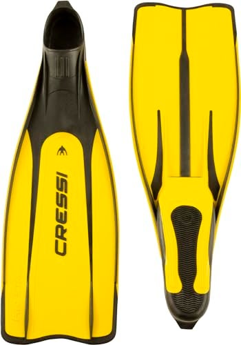 Cressi Pro Star Full Foot Pocket Fins Yellow 4142 - Image 3