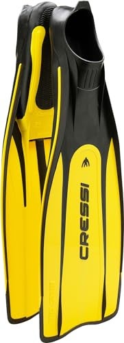 Cressi Pro Star Full Foot Pocket Fins Yellow 4142 - Image 1