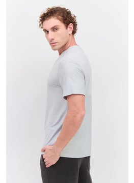 Men Round Neck Short Sleeves Textured T-Shirt, Light Grey - pzsku/Z23733BF306DCB58198D6Z/45/_/1737641917/bd7485ec-e9cf-4ba1-a45a-1b5176031676