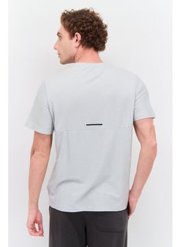 Men Round Neck Short Sleeves Textured T-Shirt, Light Grey - pzsku/Z23733BF306DCB58198D6Z/45/_/1740495309/83889d3f-a301-464c-a7ca-3e16fb7a0ed0