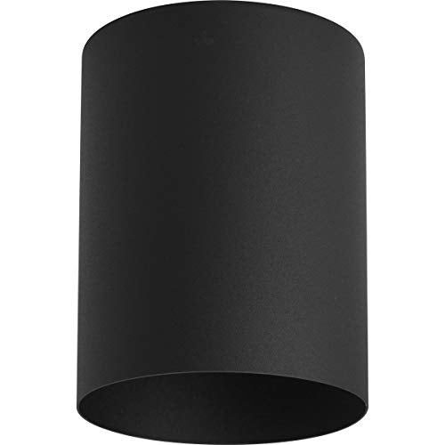Progress Lighting Cylinder Collection 5" Modern Outdoor Ceiling Light Black - Image 2