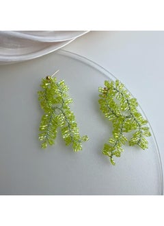 نيبمينينت Private Collection Of Beautiful Indifferent Forest Wind Blowing Willow Earrings Dopamine Girls Close Their Eyes Into The Long Tassel 