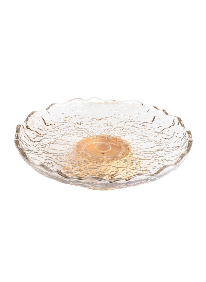 Host Luxury Glass Serving Platter With Base 45 cm - Image 5
