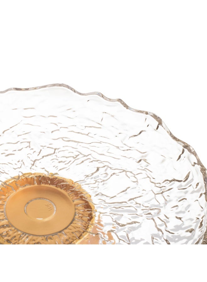 Host Luxury Glass Serving Platter With Base 45 cm - Image 3