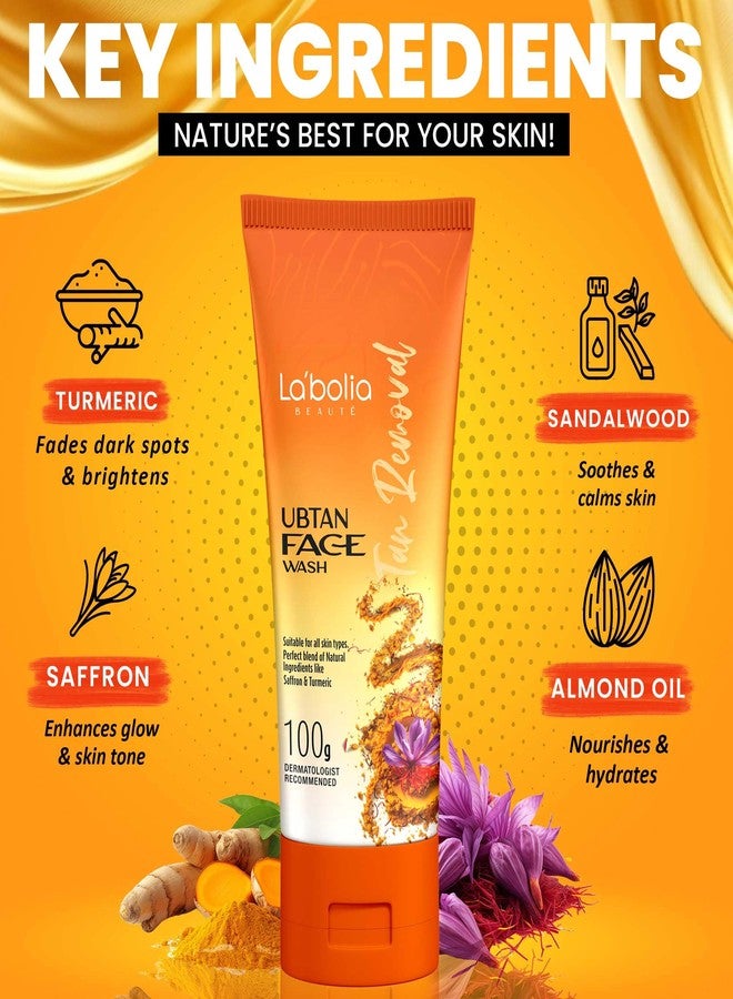 Labolia Beaute Ubtan Face Wash for Tan Removal and Brightening (Combo) Pack of 2 - Image 3