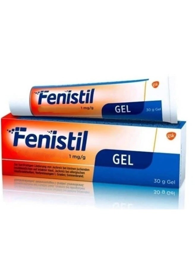 gsk Fenistil Gel 30g – Fast Relief for Insect Bites, Skin Allergies, Sunburn & Itching Dermatitis - Image 1