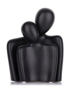 Generic Butiliveen Couple Gifts, Ceramic Couple Sculpture Decor, Anniversary Wedding For Her, Valentines Day Gifts For Wife Husband, Abstract Figure Statue For Home Decoration, Black  - Image 1