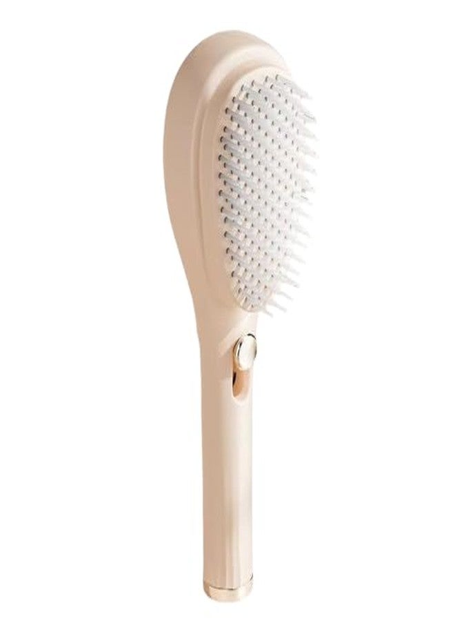 CESHTA 2 in 1 Self Cleaning Hair Brush for Women & Men Detangling Scalp Massage Brush with Easy Clean Button | Anti-Frizz, Anti-Slip Handle, Suitable for All Hair Types (Multicolor Pack of 1) - Image 1