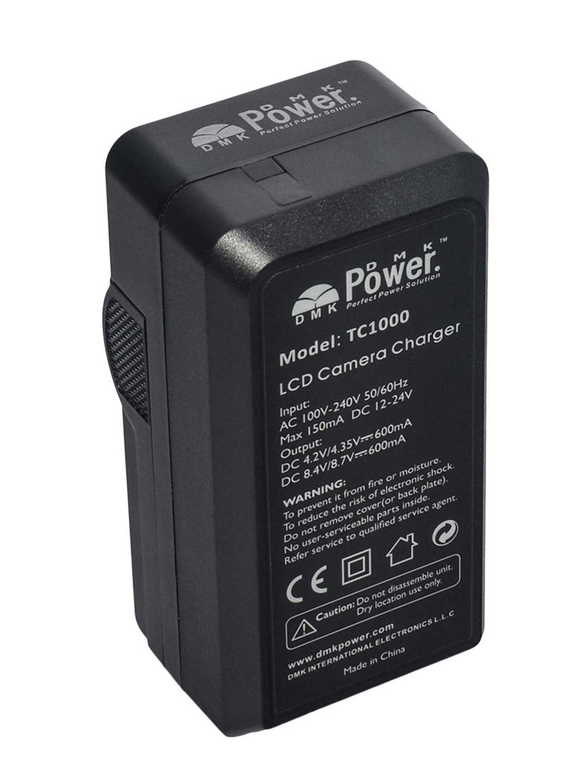 DMK Power - DMK Power Bp-511 TC1000 LCD Battery Charger For Canon E0s 10d 20d 30d 40d 50d 60d Camera Battery - Image 1