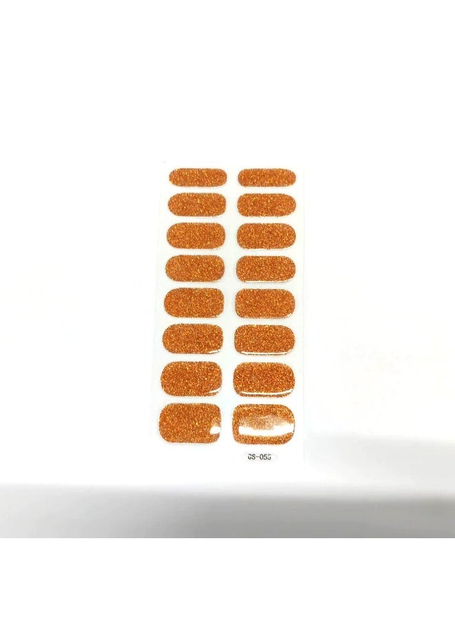 ملصقات أظافر جل جديدة لا تحتاج للأشعة فوق البنفسجية - فن أظافر سهل، مظهر صالون في المنزل، قابلة لإعادة الاستخدام ومقاومة للماء