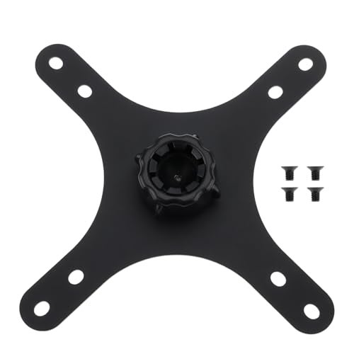 Briny River Portable Monitor Stand Bracket Plate with Screws Compatible with VESA Standard Mounting Holes (75x75mm/100x100mm) 17mm Ball Head - Image 1