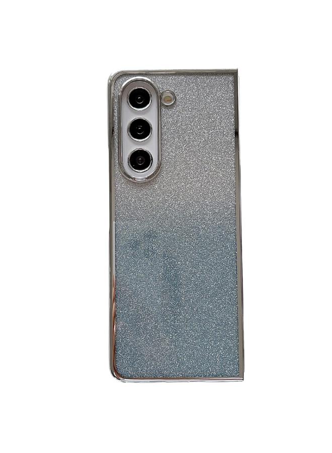 S-TOP Case For Samsung Galaxy Z Fold3 Electroplating Frame + Glitter Paper Full Coverage Phone Case - Image 1