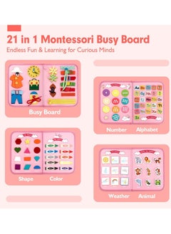 General For Toddlers 1 2 3 4 Years Old Busy Book for Comprehensive Preschool Educational Playing Baby Travel Toys for Plane Car Birthday Gifts for Girls  - Image 2