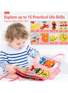 General For Toddlers 1 2 3 4 Years Old Busy Book for Comprehensive Preschool Educational Playing Baby Travel Toys for Plane Car Birthday Gifts for Girls  - Image 3