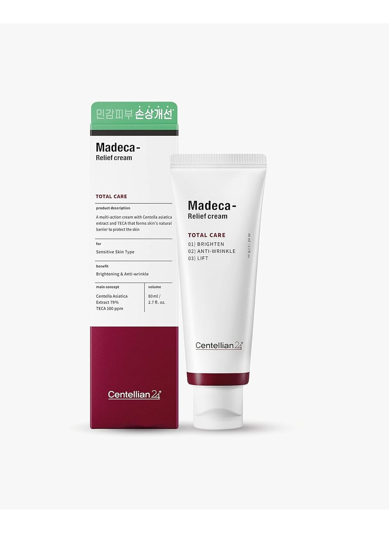 CENTELLIAN 24 CENTELLIAN 24 Relief Cream 27fl oz  Moisturizer for All Skin Types Korean Skin Care for Barrier Repair and Enhanced Elasticity TECA Asiatica Cica 