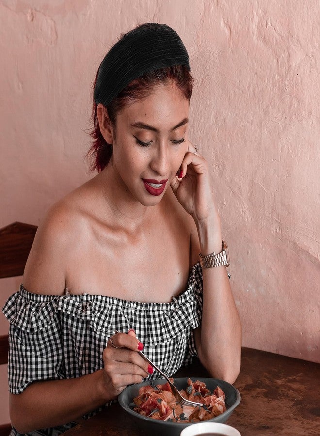 ACO-UINT Black Headband for Women, Wide Headband Thick Headbands with Teeth, Large Head Bands for Women's Hair Fashion Hairbands Hair Accessories for Women Girls - Image 3