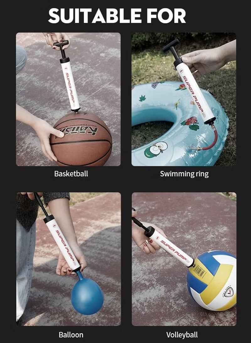 SPORT Portable Hand Pump Inflator, Ball Pump for Basketball Football Soccer Volleyball Rugby Water Polo Ball Swim Ring, Balloon, For Cycling For Yoga Balls, Air Pump For All Kind Of Sports Ball - Image 2