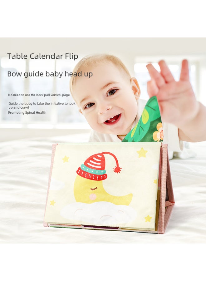 Baby Cloth Book Toy Colorful Caterpillar Butterfly Design For Sensory Development Early Learning-Color:Black And White Bedside Cloth Book  - Image 3