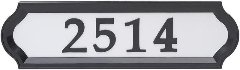 Whitehall Products Nite Bright Address Sign, 16" x 4.5", Black Numbers White Reflective Background - Image 3