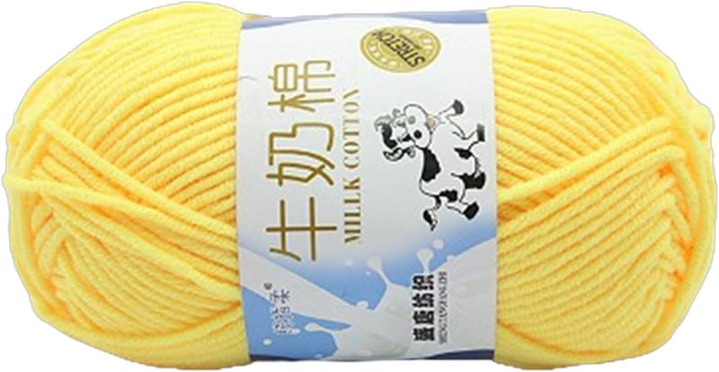 Colourful Crochet Yarn Milk Cotton Hand Knitting Soft Cotton Threads for Hat Blankets Scarves Hand Knitting Colourful Crochet - Image 1