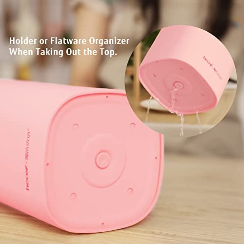 hecef Cute Kitchen Knife Set, Dishwasher Safe, 5-piece Non-Stcik Knives Set with Detachable Block and Scissors,Sharp for Chopping, Slicing, Dicing and Cutting (Pink) - Image 5