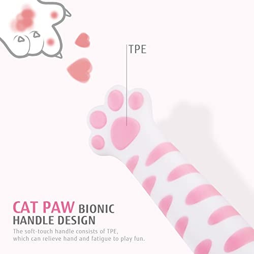 hecef Cute Kitchen Knife Set, Dishwasher Safe, 5-piece Non-Stcik Knives Set with Detachable Block and Scissors,Sharp for Chopping, Slicing, Dicing and Cutting (Pink) - Image 3