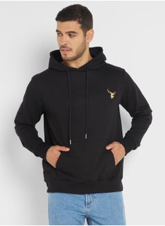 Embroidered Logo Hoodie