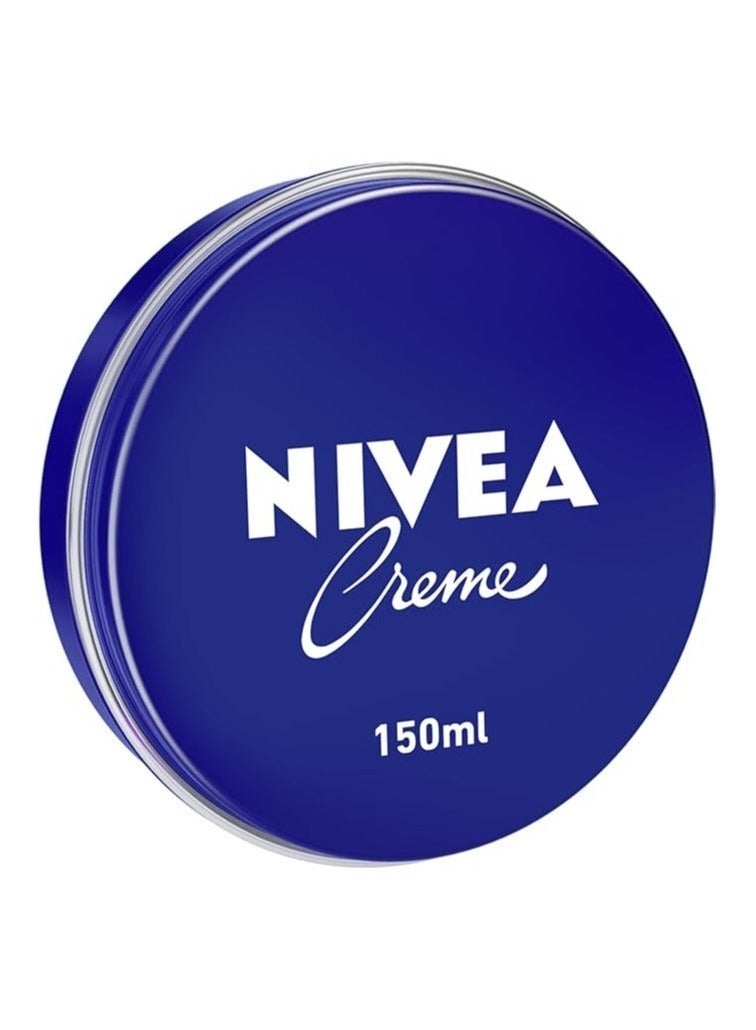Nivea Moisturising Cream, Universal All Pourpose Moisturizer for Face Body Hands, Tin 150ml - Image 1
