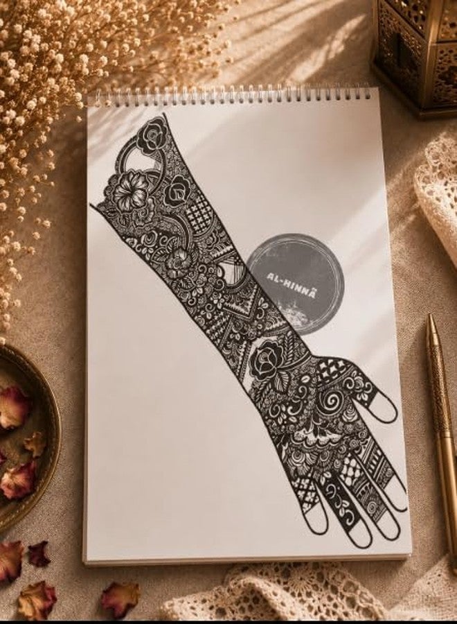 306 Pages - Bridal Mehndi Practice Book Reusable | Reusable Henna Practice Sheets | Mehendi Design Practice Notebook for Beginners and Professionals - Image 5
