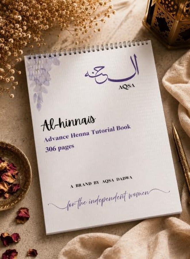 306 Pages - Bridal Mehndi Practice Book Reusable | Reusable Henna Practice Sheets | Mehendi Design Practice Notebook for Beginners and Professionals - Image 1