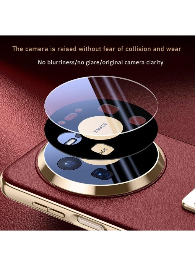 general Leather Case Compatible with Huawei Mate 80 Pro Max Cover with Wristband Rotating Bracket + Enhanced camera protection, Four Corner Anti Shock and Anti Fall Protective Case - Image 2