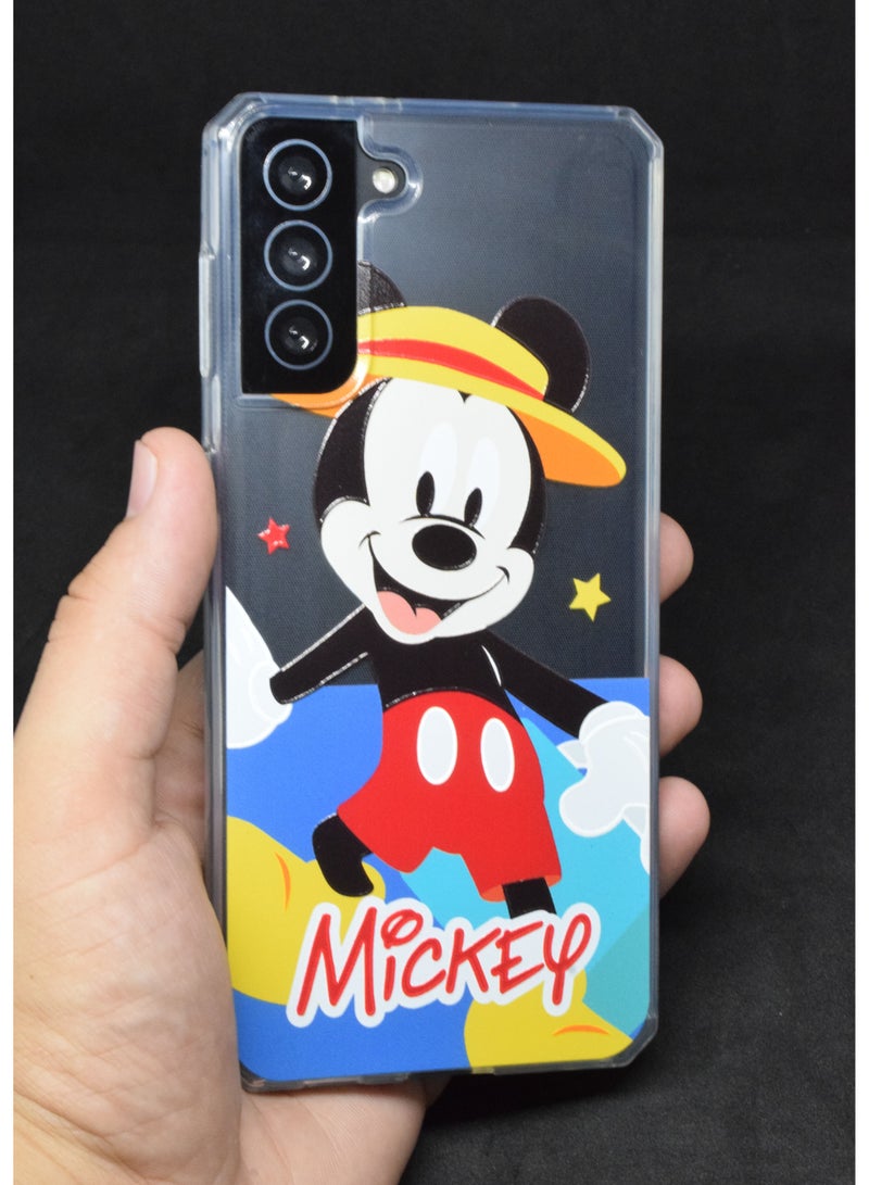 بورتوني جراب Samsung Galaxy S21 Plus متوافق مع النساء والرجال تصميم فريد من مادة TPU غطاء واقٍ مقاوم للصدمات - Image 2